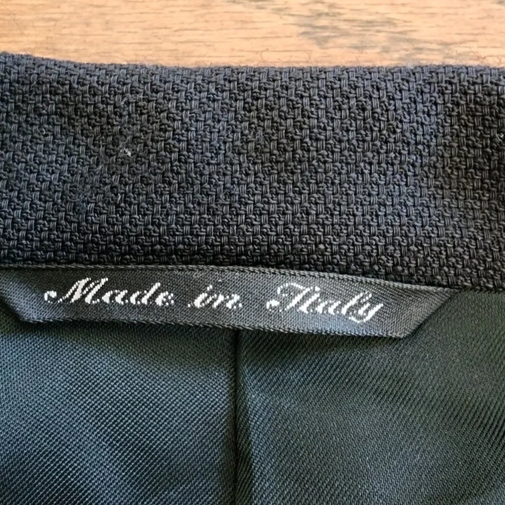 Canali Blazer Men US 44R (54R) Navy Blue Italian Wool Luxury Classic High End